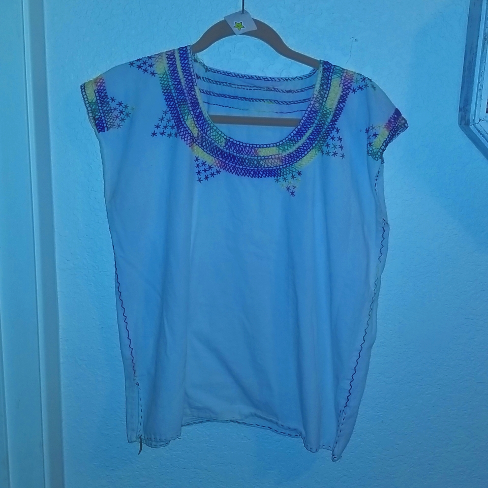 Boho White Blouse